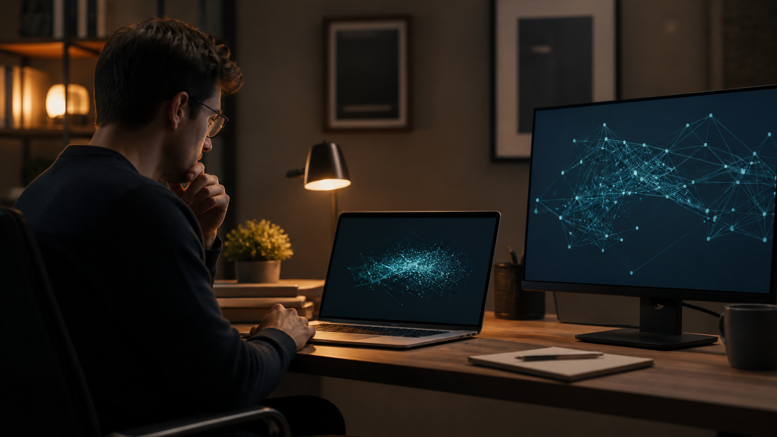 Análise de tecnologia de inteligência artificial em estação de trabalho